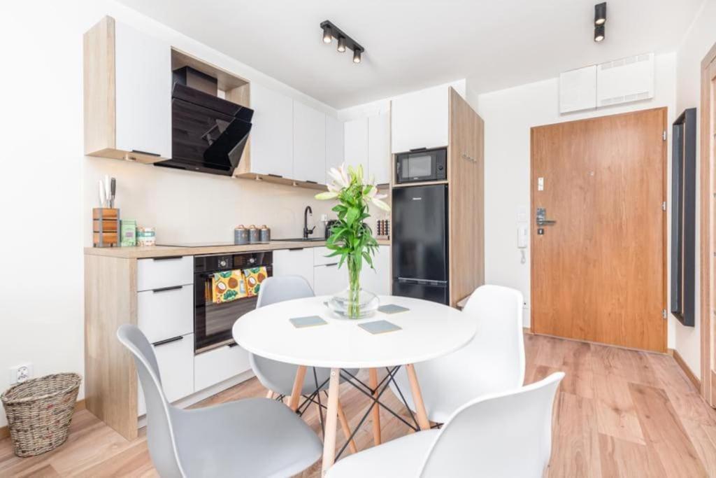 Modern Riverside Apartment With Free Parking Space Szczecin Exterior foto